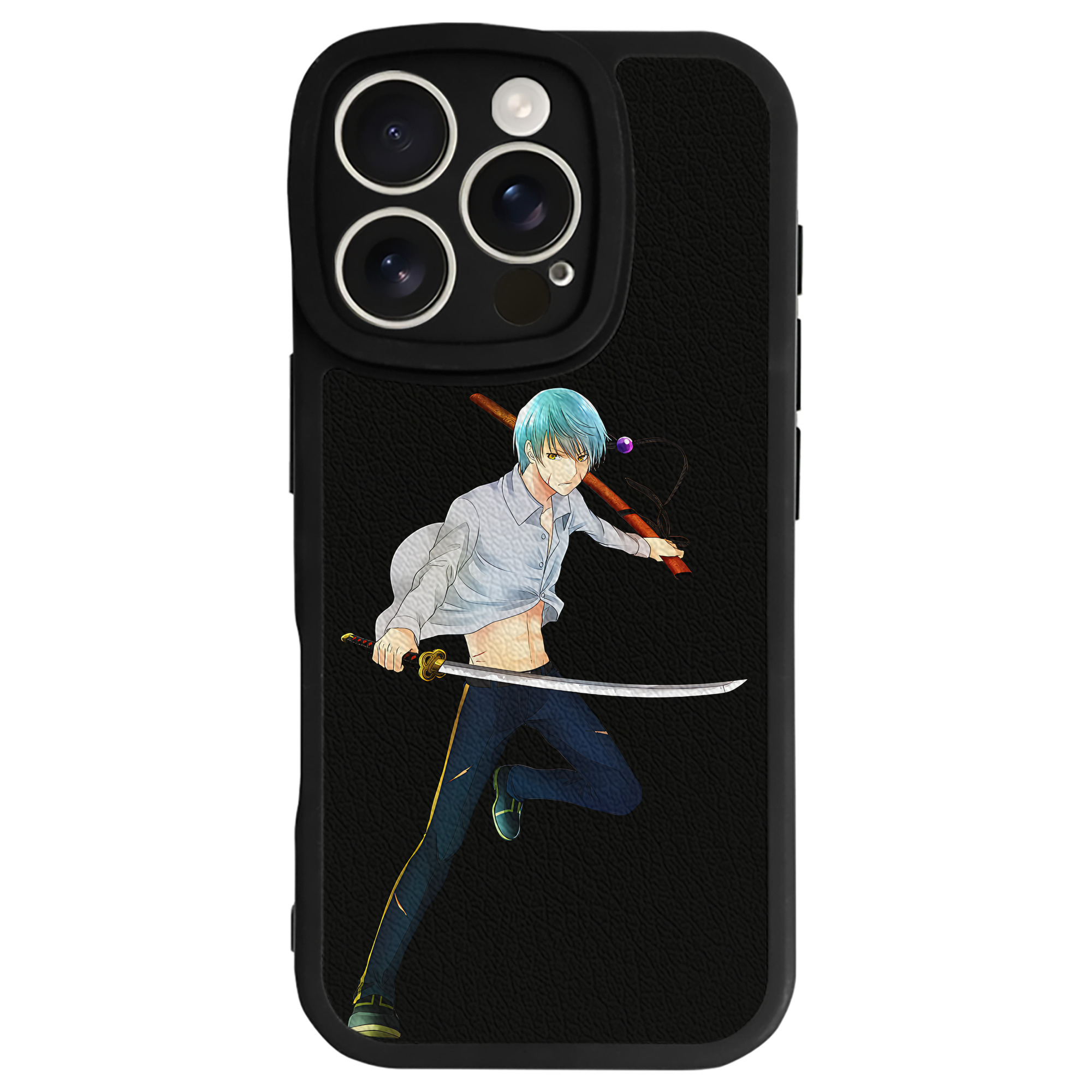 （画像用） 刀剣乱舞 Touken Ranbu 【iPhone 16シリーズ対応】シリコンスマホケース（レザー調） 材質：シリコン